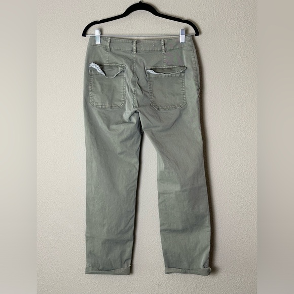 PILCRO ANTHROPOLOGIE PANTS 28 OLIVE DRAB - Picture 4 of 5